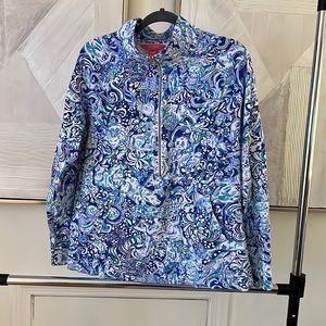 Womens Lilly Pulitzer Skipper 1/2 zip popover